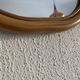 Vintage mirror 1960 apple rattan wicker bamboo - 32 x 35 cm
