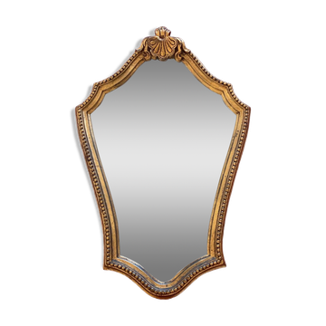 Louis XV shell beaded mirror