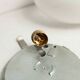 Pair of white opaline ceiling lamps