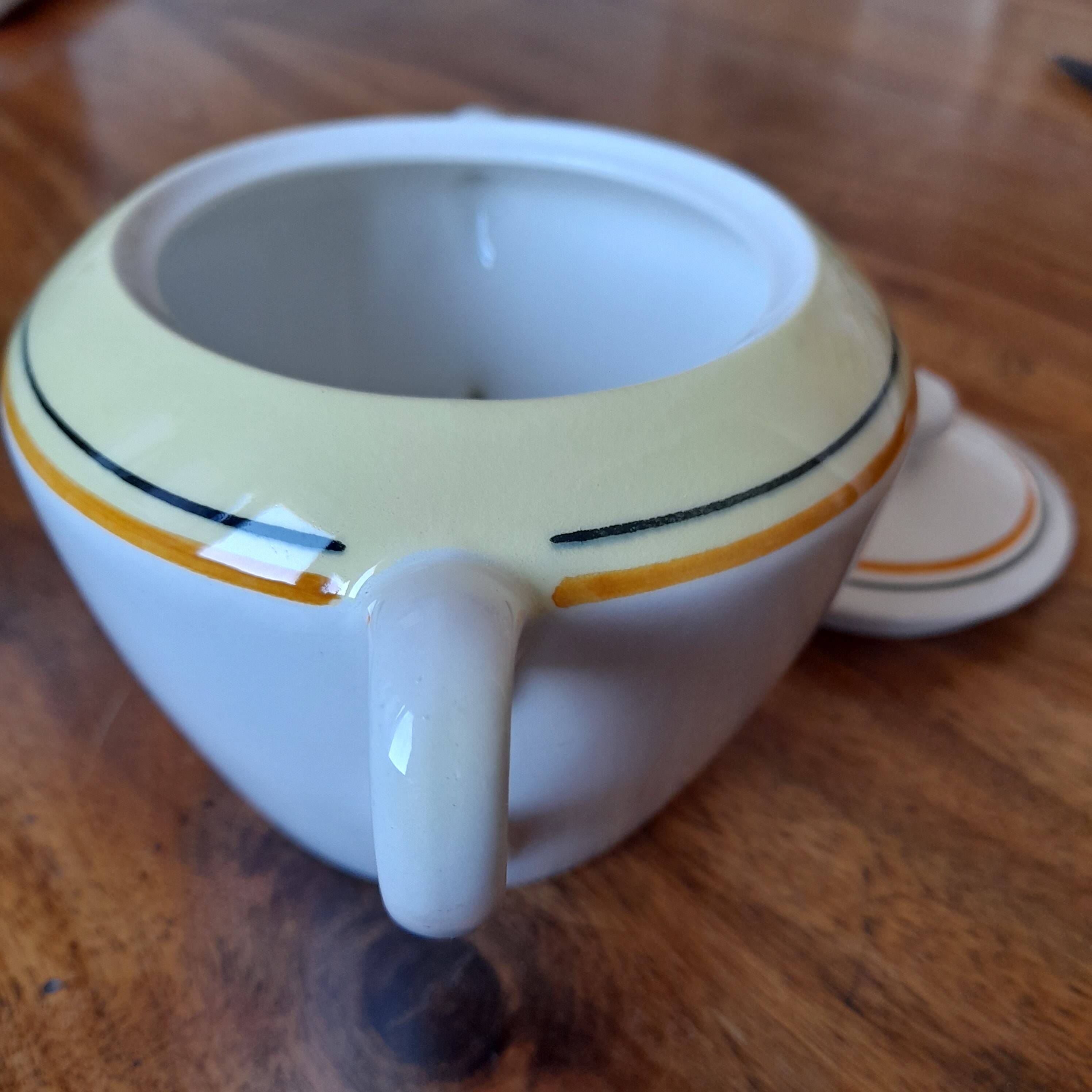 Gien sugar bowl "val d'isère" model