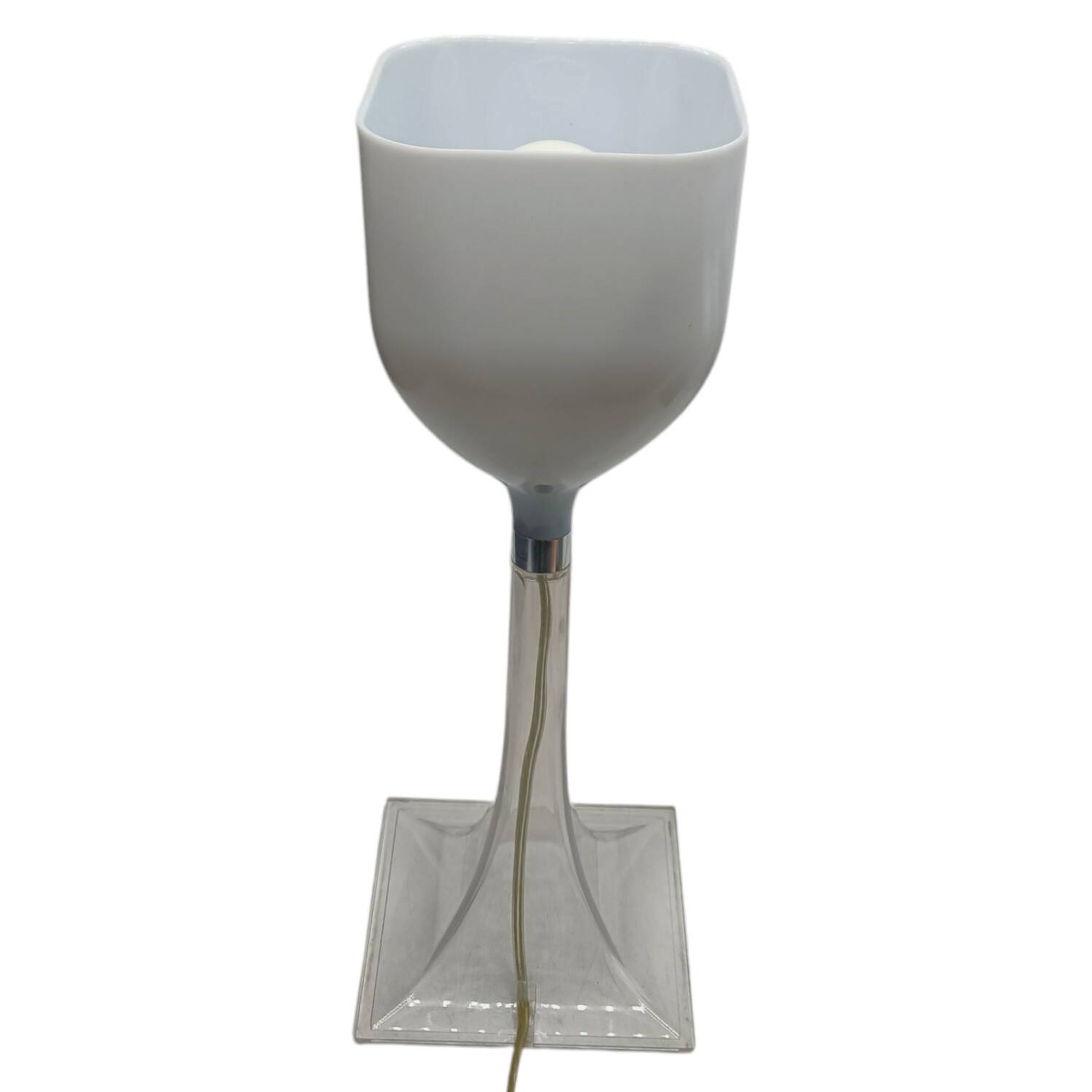 Lampe vintage en plexiglas - design minimaliste années 80