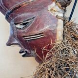 “mbuya” mask, pende, democratic republic of congo. wood, pigments,