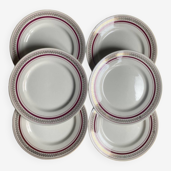 Set of 6 gien plates