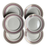 Set of 6 Gien plates