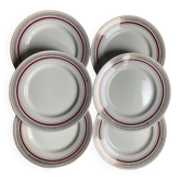 Série de 6 assiettes gien