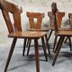 Lot de 12 chaises  bistrot vintage 1960