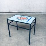 Vintage Mosaic Tile Side Table, Belgium, 1960s