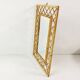 Mid Century Bamboo and Rattan Wall Mirror, Italy, 1960s