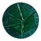 Plat Vallauris en céramique vert années 50-60