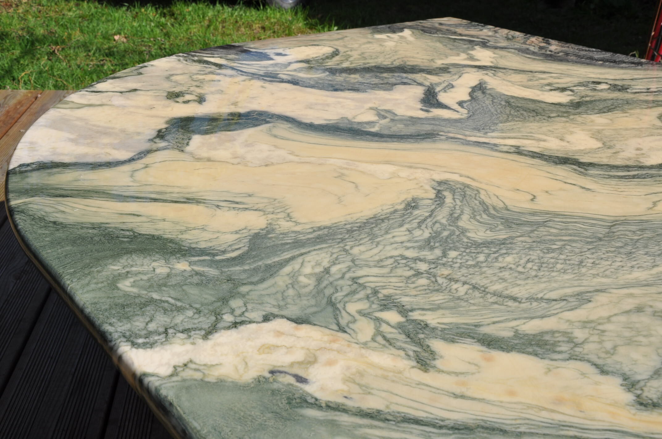 70s marble coffee table