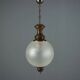 Vintage brass and glass pendant, Italy, 1960s