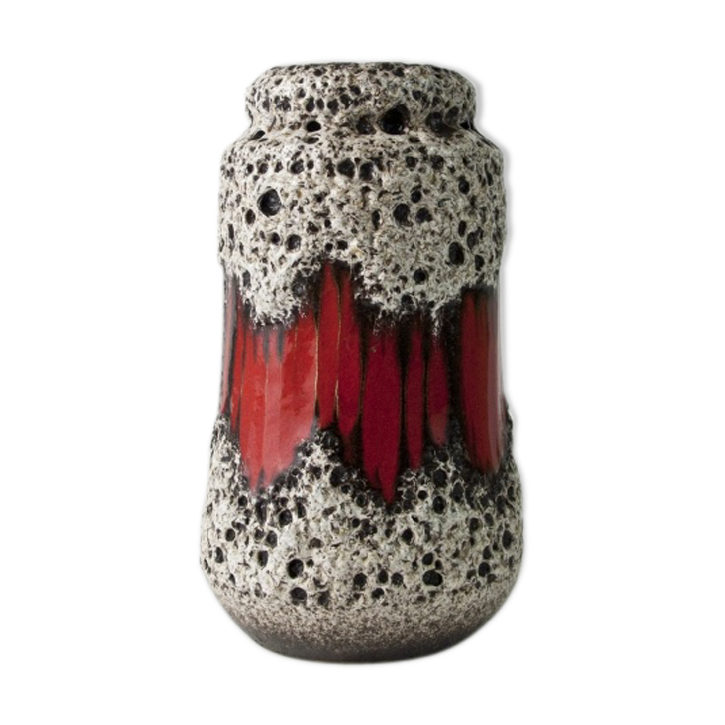 Vase with red motif Scheurich