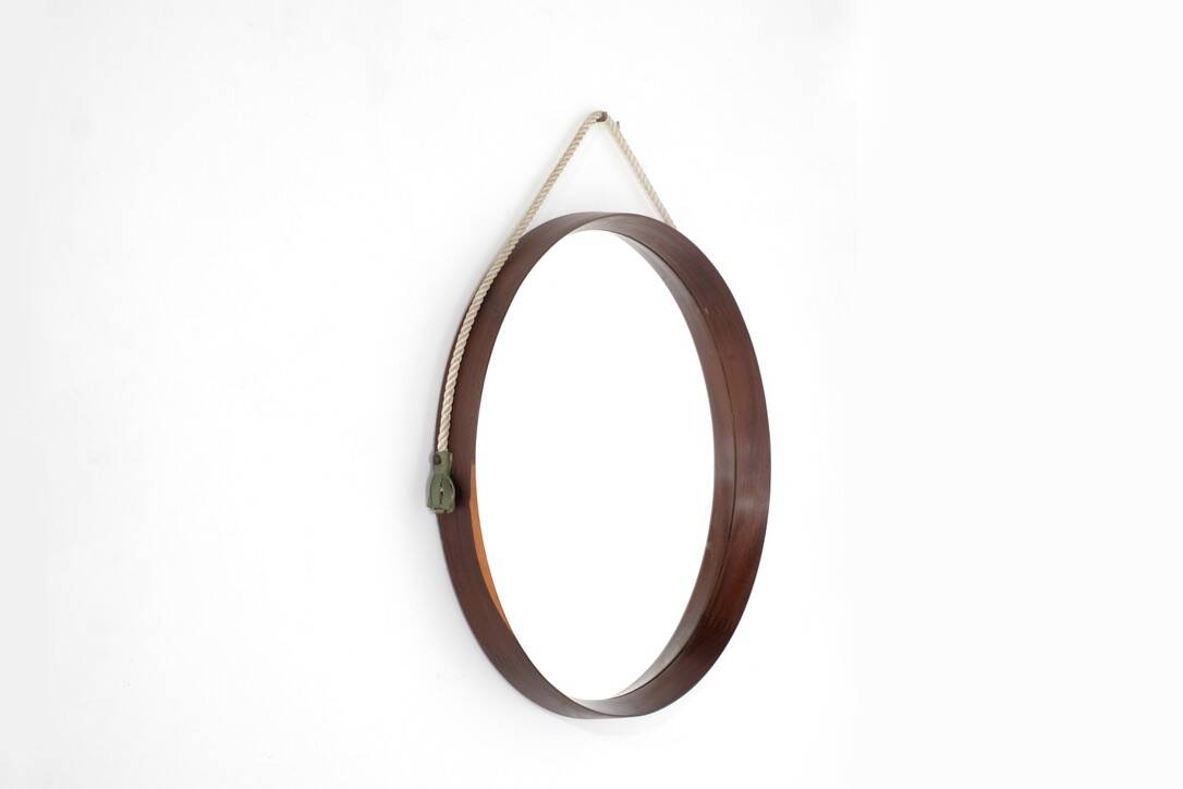 Vintage wooden mirror, Italy, 1960s.