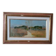 Peinture à l'huile paysage en carton maremme Bruno Loretti (Livourne 1940)