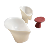 2 moon chairs by moroso, sold in sets of 2.