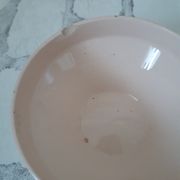 Coffee and tea service in faience of Saint Amand, pink, art deco