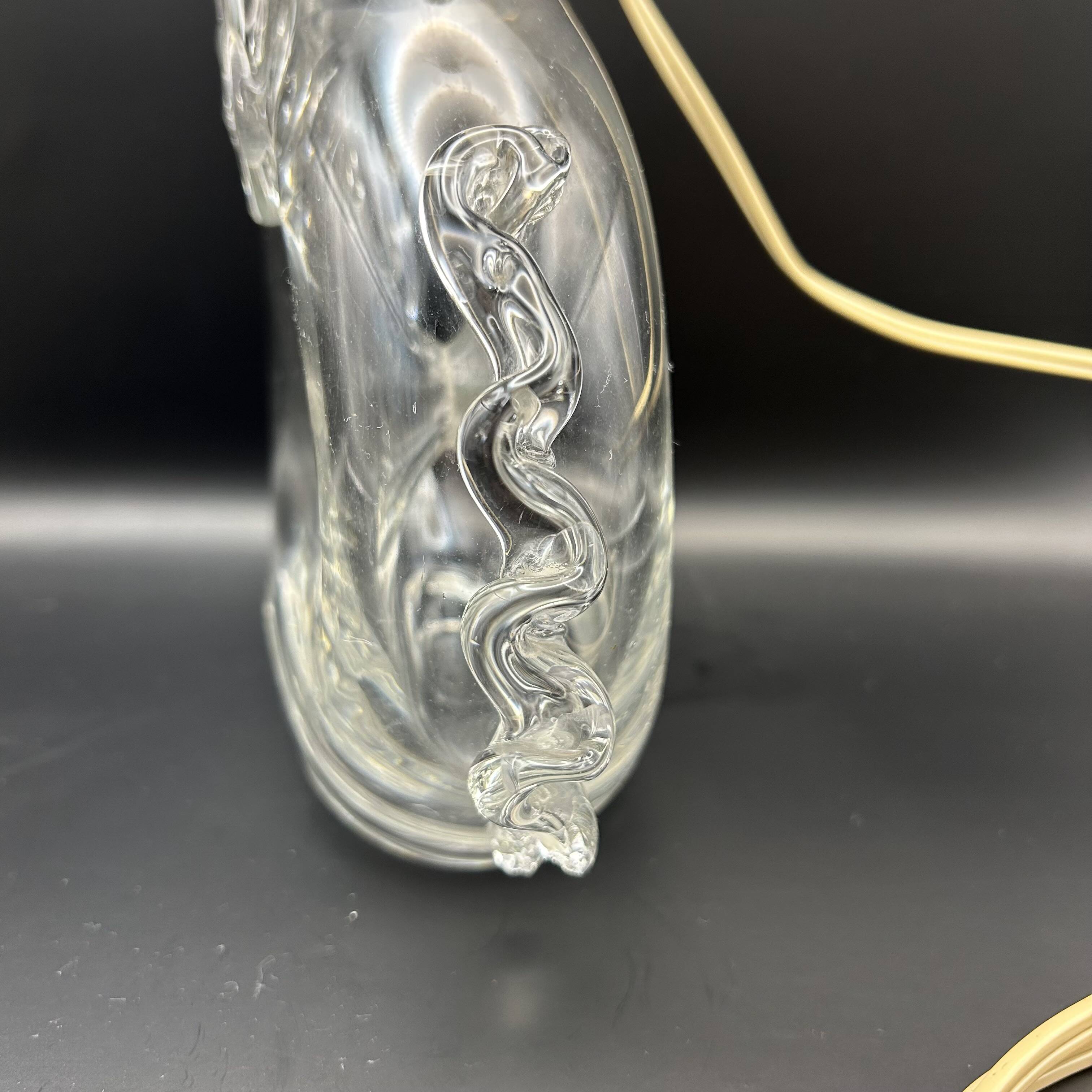 Daum France lamp fleur de lys model