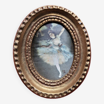 Edgar degas mini toile sur soie la danseuse étoile