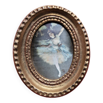 Edgar degas mini canvas on silk the star dancer