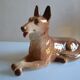 Wolf Dog German Shepherd Ceramic Saint Clément L 39 cm H 26 cm