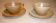 CNP Village stoneware cups and sub-cups