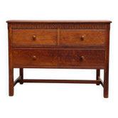 Commode ancienne en chêne sculpté – Début XXe siècle