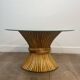 Wheat sheaf coffee table Elinor McGuire. American work. Circa 1970.