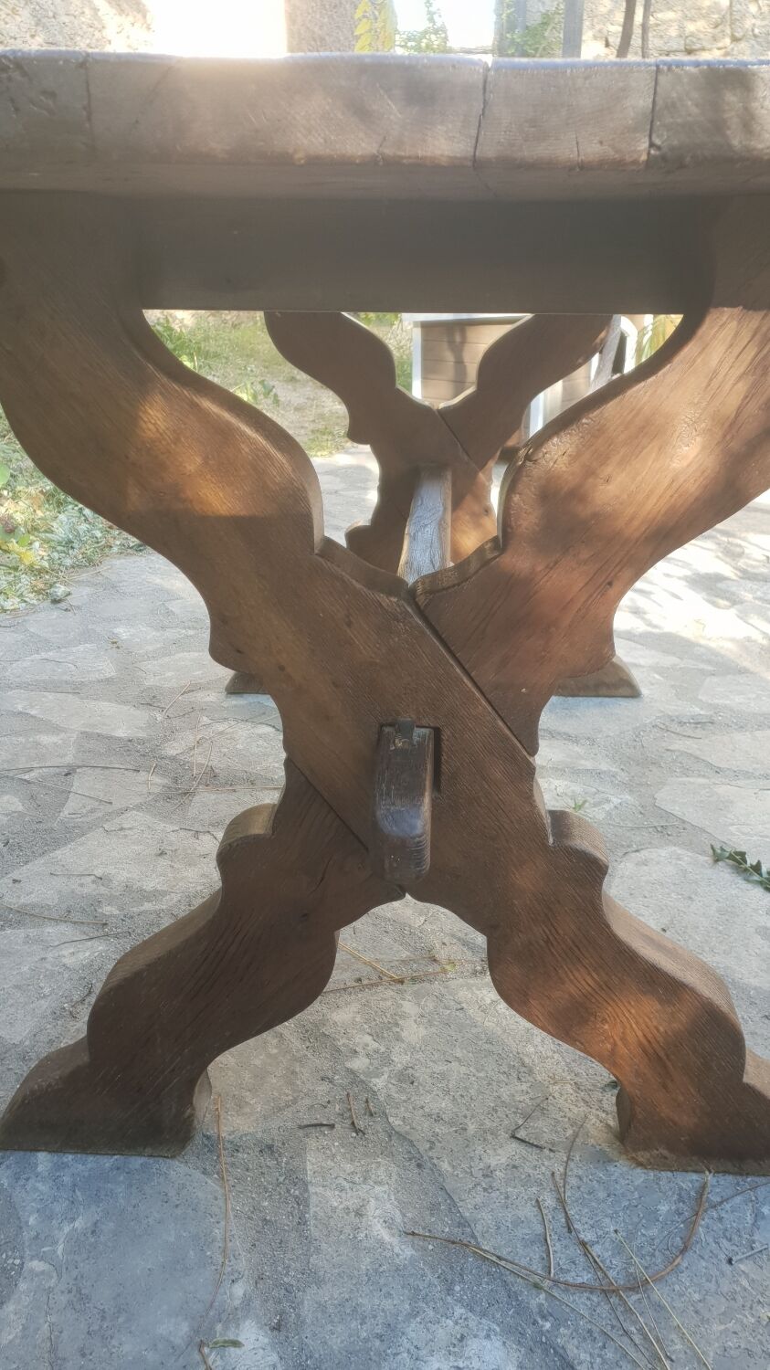 Antique oak farmhouse table