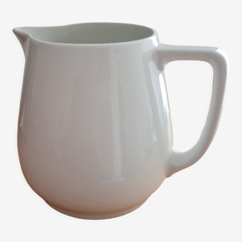 Pot à lait en porcelaine blanche d'1,75 litres