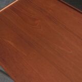 Danish teak and aluminium adjustable wine or side table, 1960s