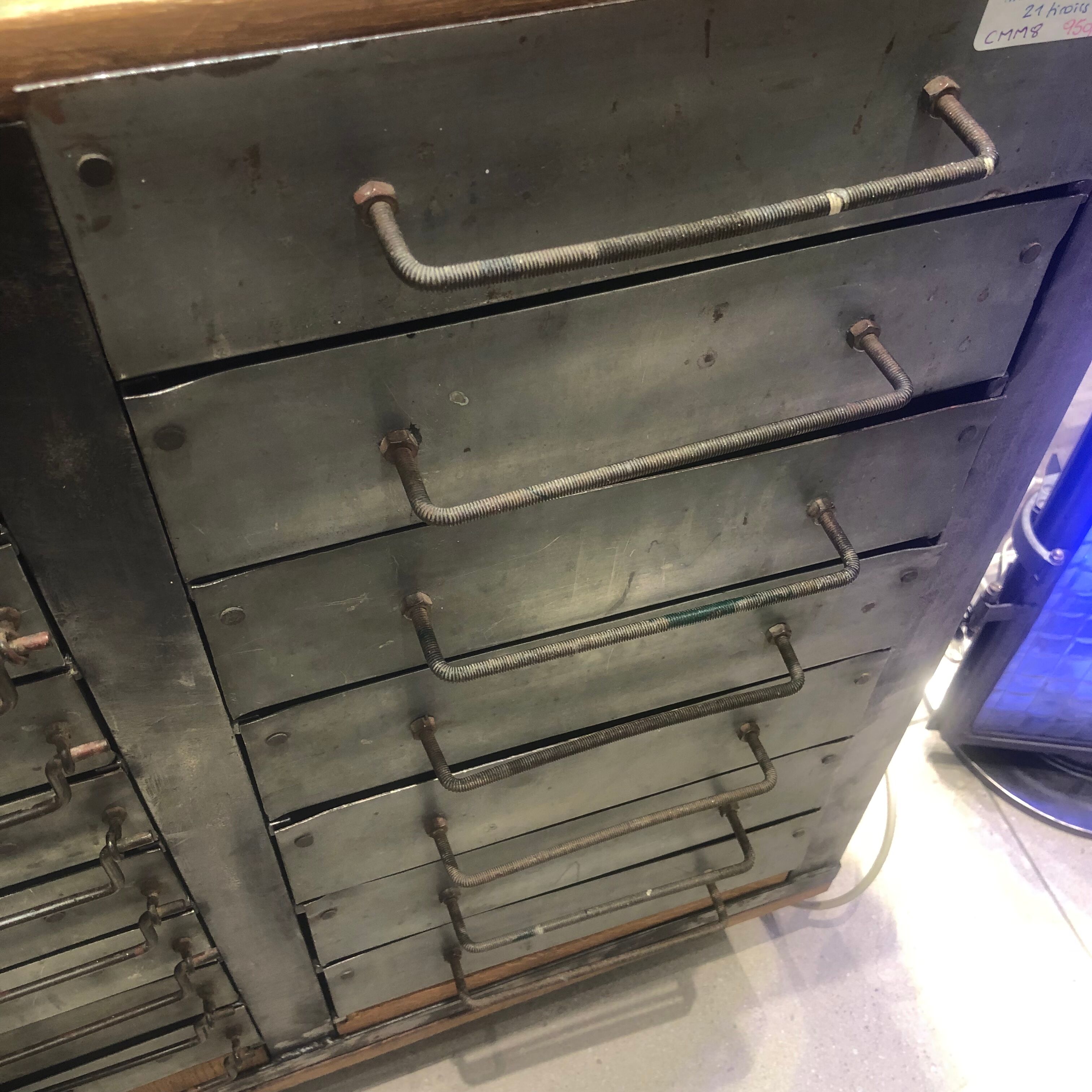 Metal and wood loom furniture