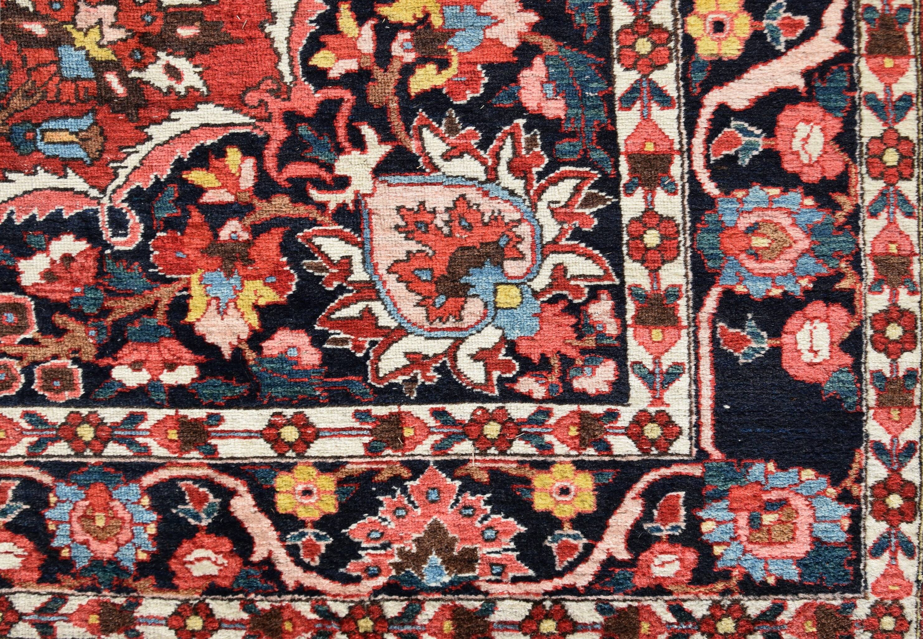 Persian Iran Saman Oriental Rug: 3.20 X 2.07 Meters - Made in