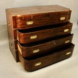 Commode De Marine avec écritoire à Deux Corps En Acajou XIXème Angleterre