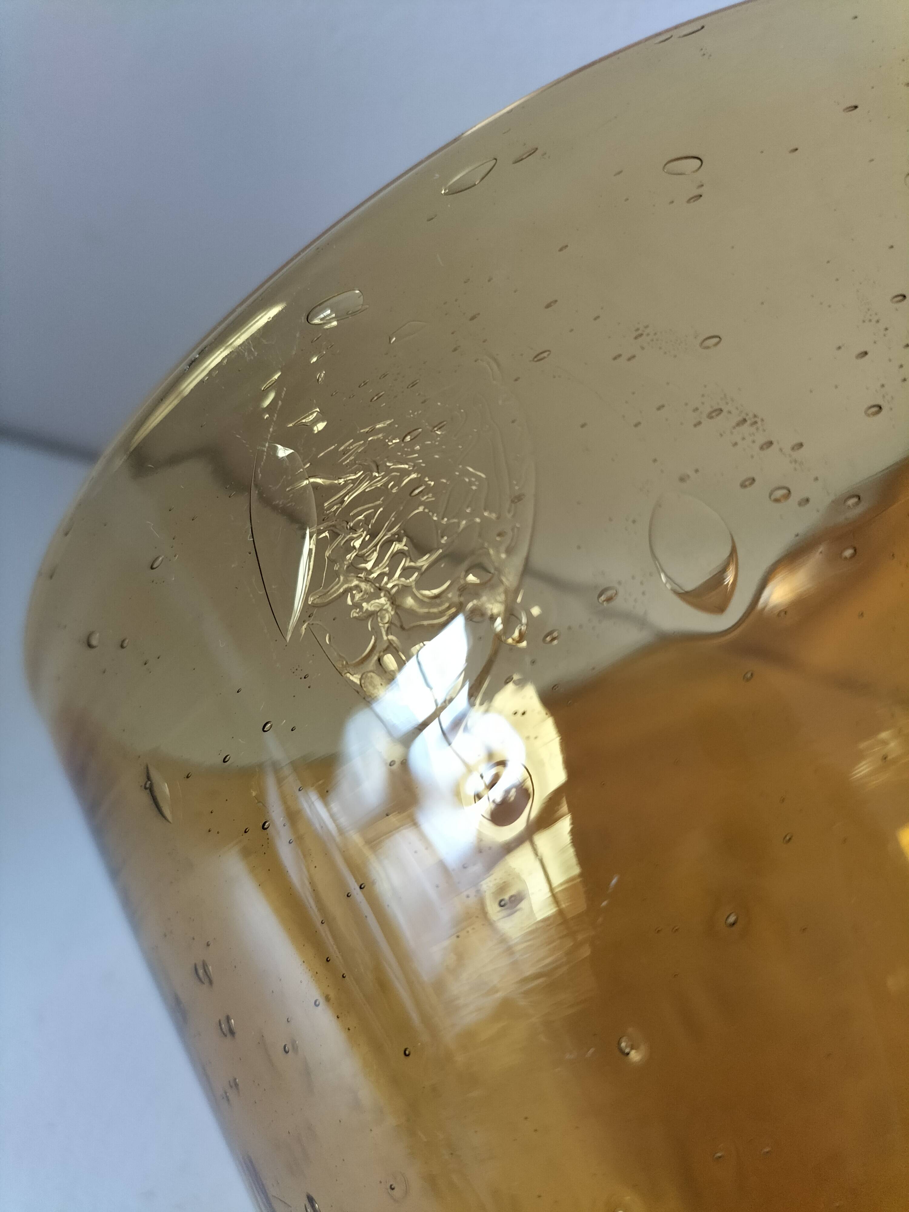 Grand vase verre bullé