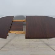 Mid-Century Round Rosewood Dining Table by Henry Rosengren Hansen for Brande Mobel Industry, 1960s