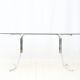 Dining table with tubular chrome base, 1970s