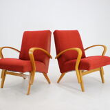 1960s Frantisek Jirak Bentwood Lounge chairs, set of 2