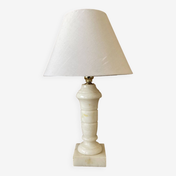 Old alabaster table lamp