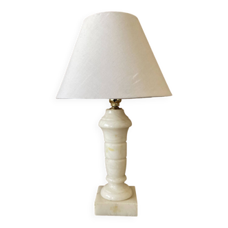 Old alabaster table lamp