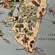 Old illustrated map of Corsica - JP Pinchon