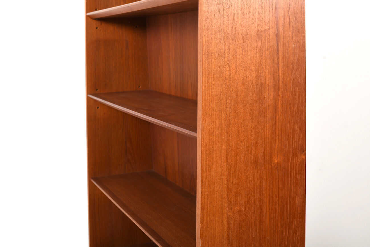 Danish conical bookshelf in teak by Johannes Sorth