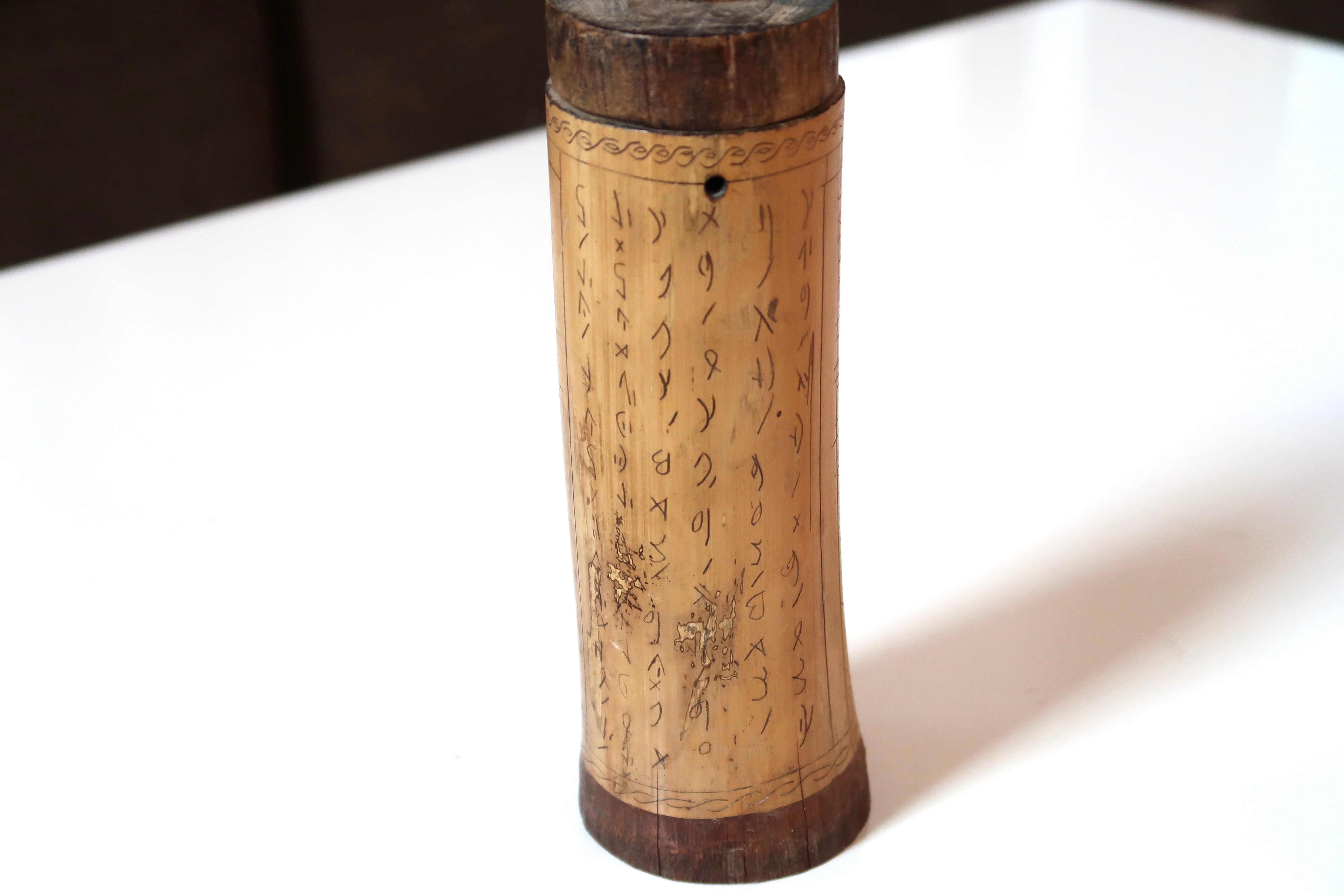 Indonesian wooden box, vintage