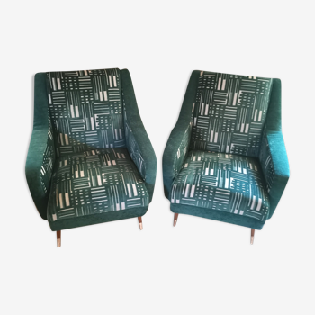 Pair of Italian design armchairs