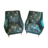 Pair of Italian design armchairs