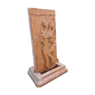 Vintage modernist marble fountain