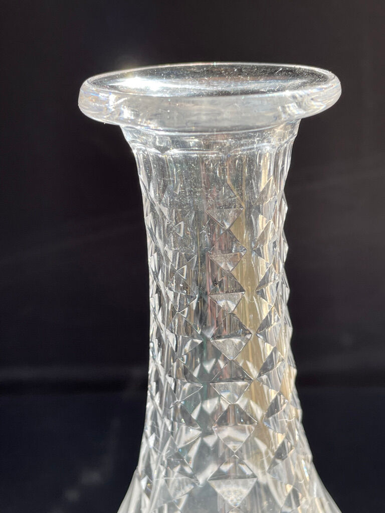 Carafe - art deco - blown and cut crystal