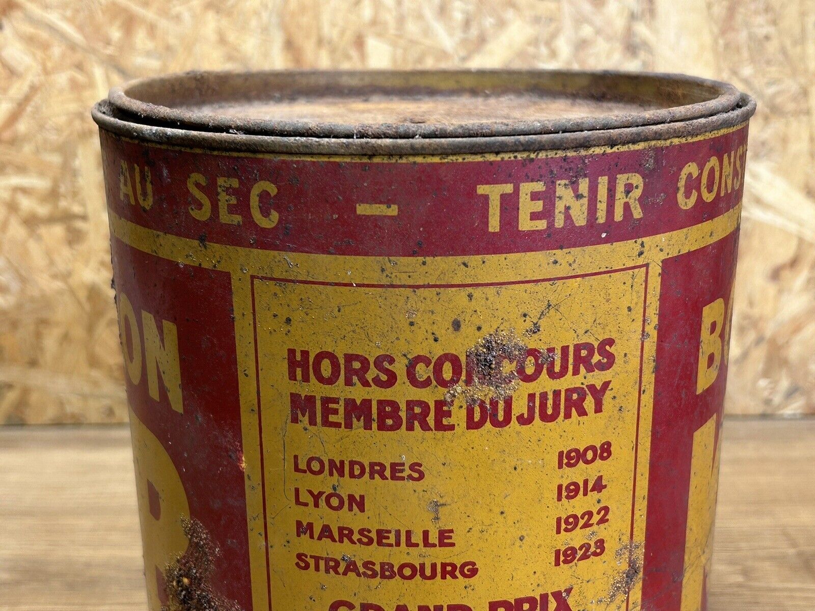 Ancienne boîte ronde bouillon KUB Selency