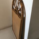 Rattan mirror and vintage bamboo  50x100cm
