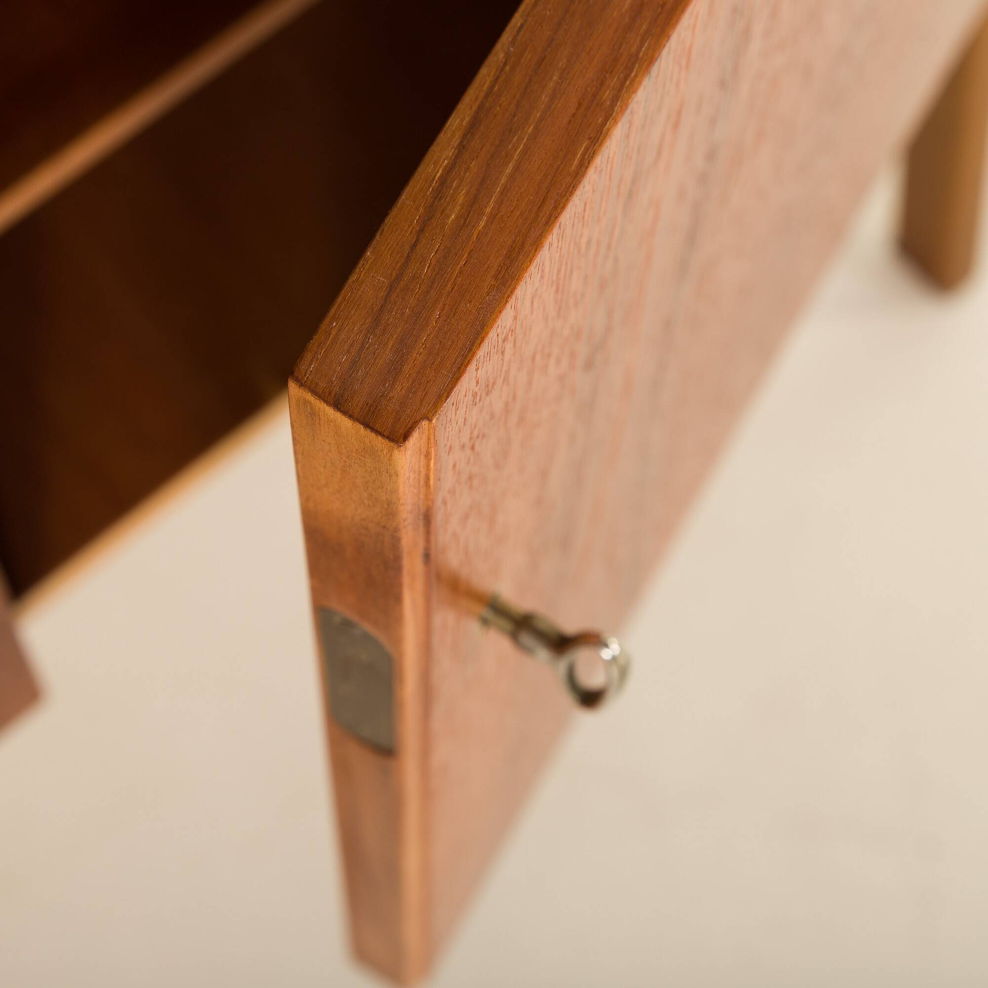 Scandinavian mid century bookcase with a desk, Sweden 1960s