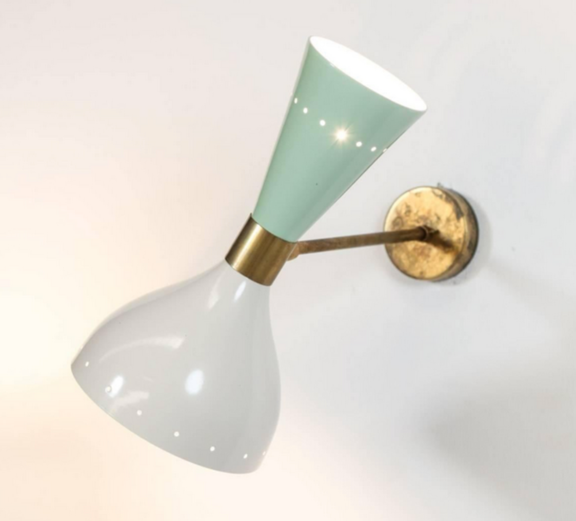 Moonlight Wall Lamp White & Green Sage